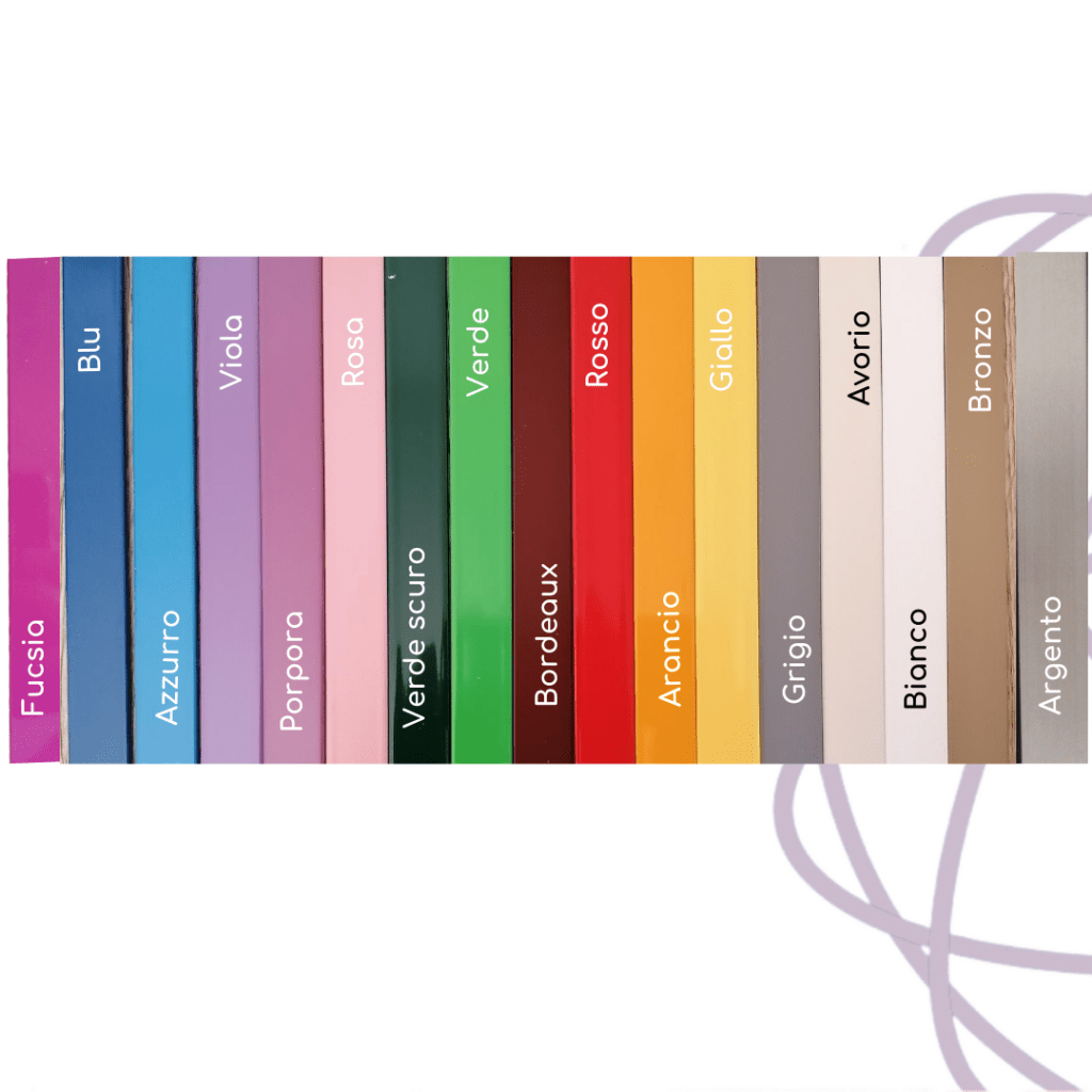 tutti i colori disponibili della Genesa o Pentasfera di Manuela Galliè